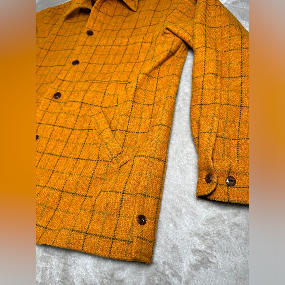 J. McLaughlin Orange Windowpane Wool Jacket - Picture 5 of 10